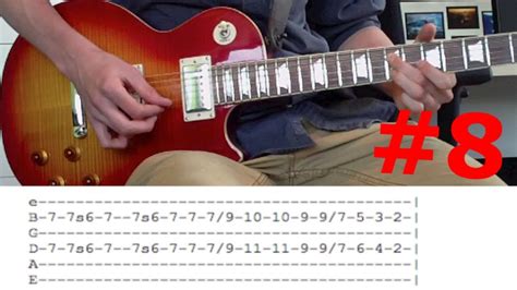 Slash Lick Guitar Lesson Nightrain Solo Lick With Tabs Youtube