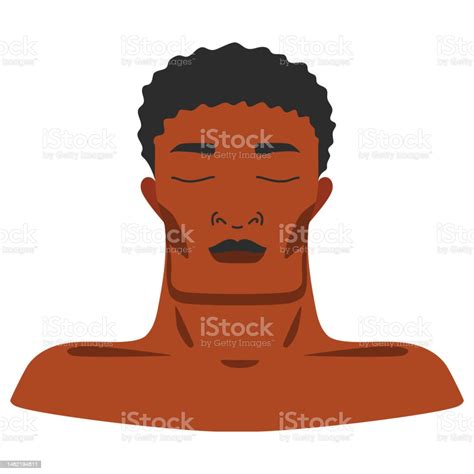 Abstract African American Man With Black Skin Stock Illustration Download Image Now 20 29