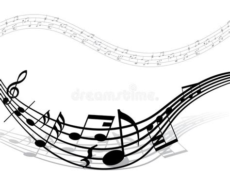 Music Notes Symbols Set, Staves and Note Lines Stock Vector ...