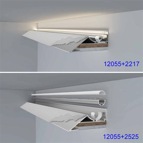 Adjustable Cove Ceiling Lighting Led Strip Channel