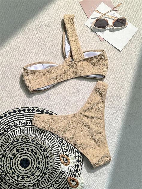 Shein Swim Conjunto De Bikini De Dos Piezas De Traje De Ba O De Carnaval Con Parte Superior De