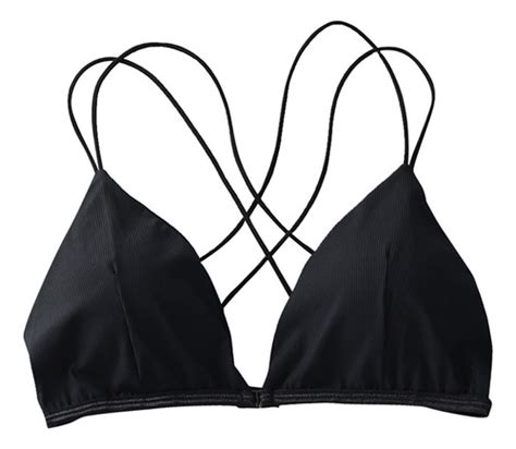 Sujetador De Bikini De Tres Puntos Para Mujer Chaleco Tipo Cuotas Sin Inter S
