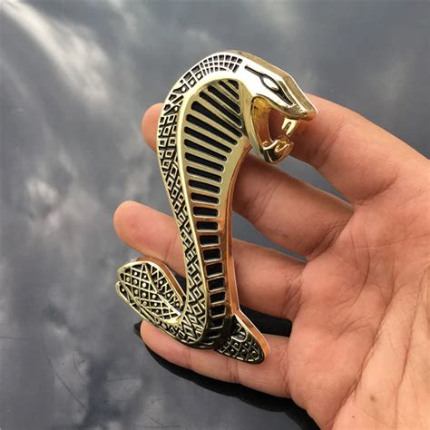 Fashion Car Styling 3D Car Sticker Metal Cobra Snake Emblem Badge