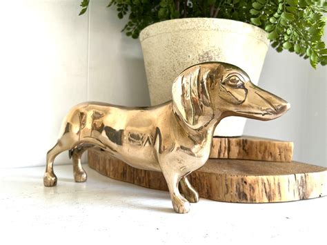 Large Brass Dachshund 10 1 2 Large Brass Doxon Etsy