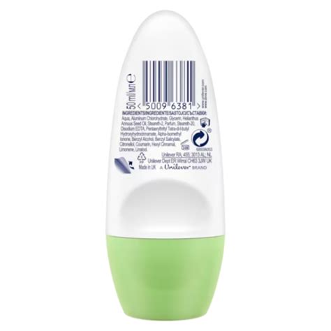 Dove Roll On Deodorant Cucumber And Green Tea 50ml 50096381 EBay