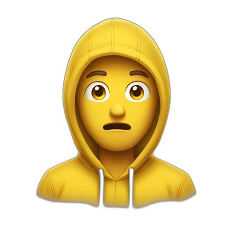 Guy In A Yellow Hoodie Is Shocked Covering His Mouth With Hand Ai