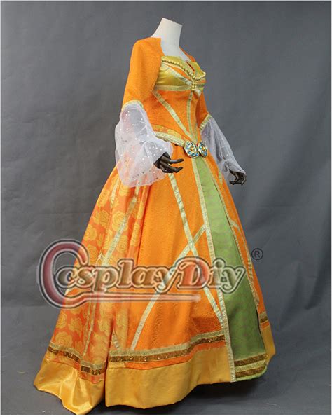 Cosplaydiy 2019 Movie Aladdin Jasmine Princess Orange Cosplay Costume