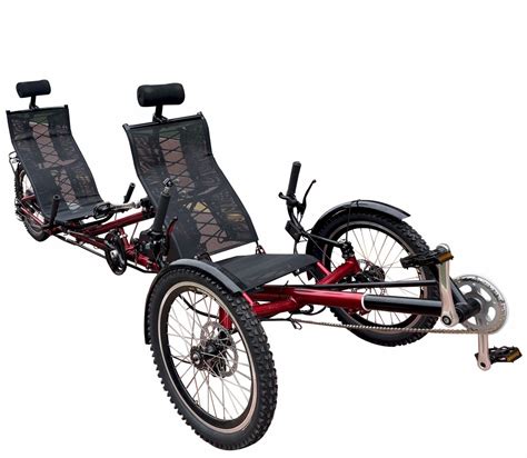 Electric Tandem Recumbent Trike Tricycle - MobilityScootrike