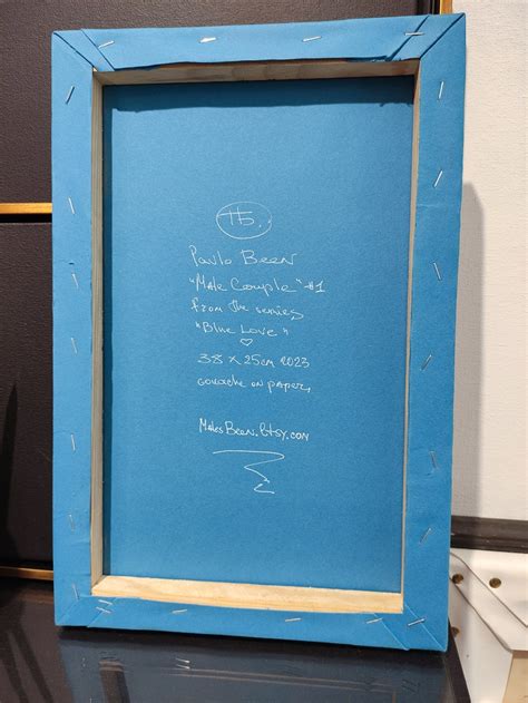 Gay Art Kissing Men Nude Figures Original Figurative Etsy