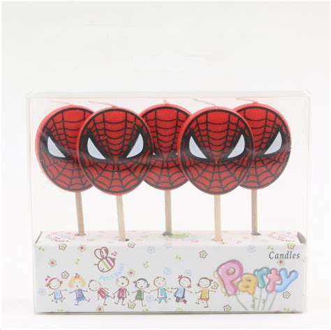 Spiderman Themed Birthday Candles 5 Pcs • Fairyland Theatre