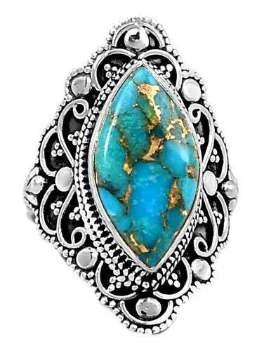 Blue Turquoise Rings At Rs 780 Piece Copper Turquoise Ring In Jaipur