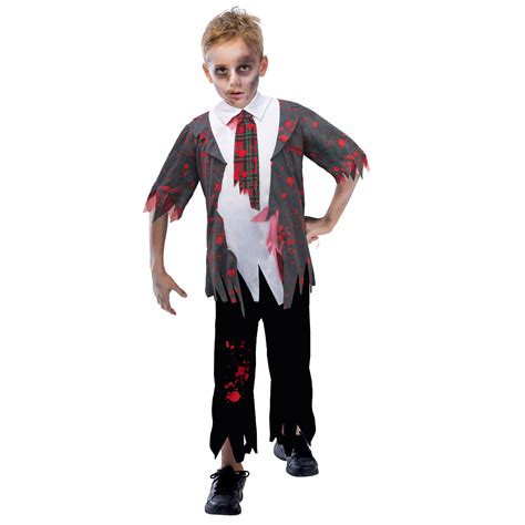 Zombie School Boy Costume Age 7 8 Years 1 Pc Amscan International