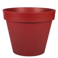 Pot De Fleurs Haut Rond Cm Rouge Rubis Toscane Eda Le Pot Prix