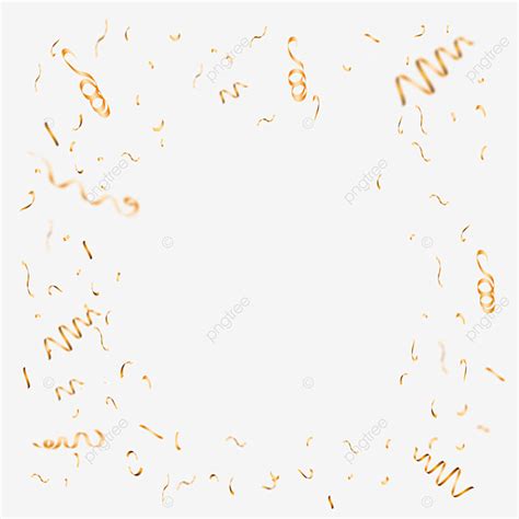 Confetti Isolated Vector Hd Png Images Golden Confetti Isolated