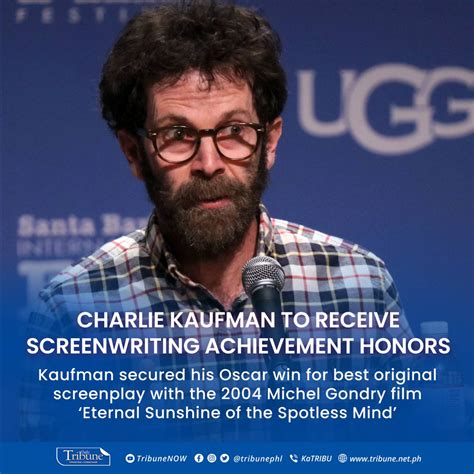 Daily Tribune On Twitter Charlie Kaufman Writer Of Writers Guild