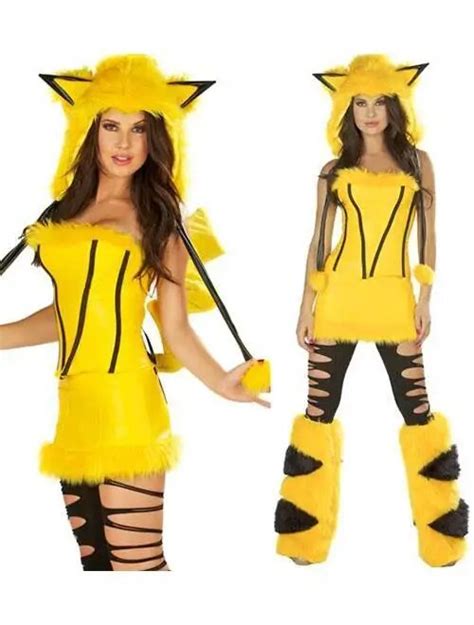 Buy Limited Women Cute Yellow Pikachu Costume For