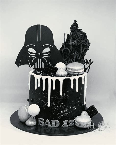 Darth Vader Birthday Cake Ideas Images Pictures Star Wars Birthday Cake Star Wars Cake