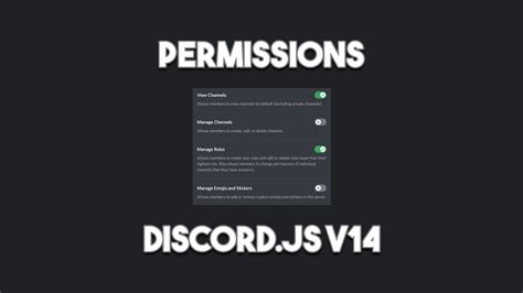 Discord Slash Command Permissions Discord Js V14 YouTube