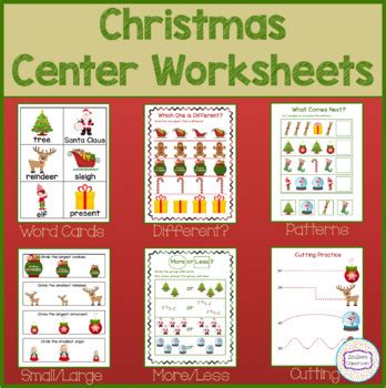 Christmas Center Worksheets By Zayzee S Classroom Tpt