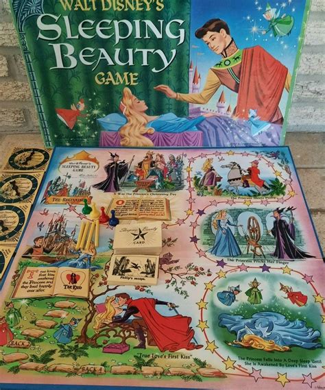 Vintage 1958 Walt Disney Sleeping Beauty Board Game Parker Brothers