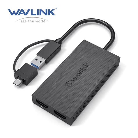 Wavlink Usb Para Adaptador Hdmi Dupla Max K Sa Da De Exibi O