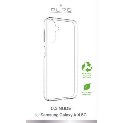 Köp Puro Galaxy A14 5G Skal 0 3 Nude Transparent på TheMobileStore