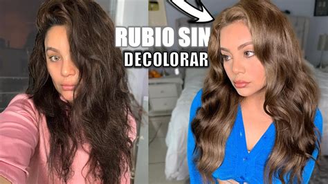 Cabello Rubio Sin Decolorar Sin Reflejos Naranjas Y Amarillos En Casa