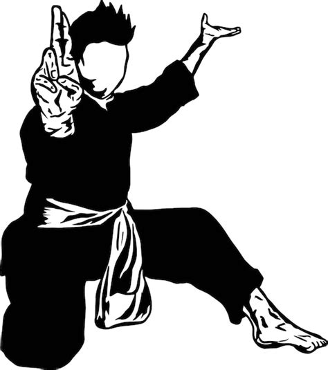 Premium Vector Pencak Silat Icon Logo Vector