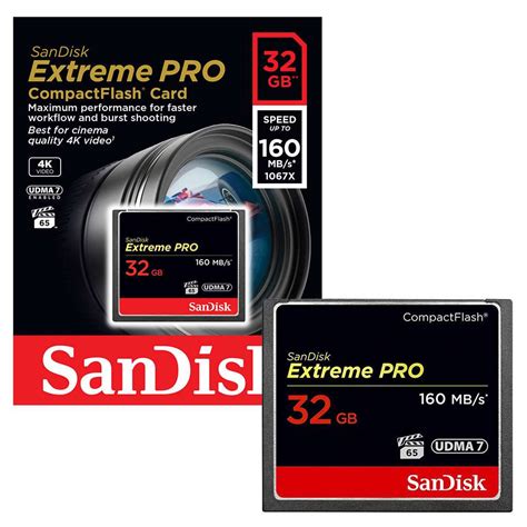 Cart O Mem Compact Flash Cf Gb Sandisk Extreme Pro Mb S R