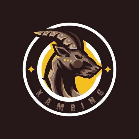 Goat mascot sport logo | Premium Vector #Freepik #vector Vintage Fonts ...