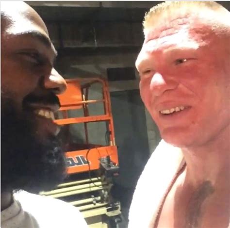 Watch When Jon Jones Met Brock Lesnar Backstage Essentiallysports