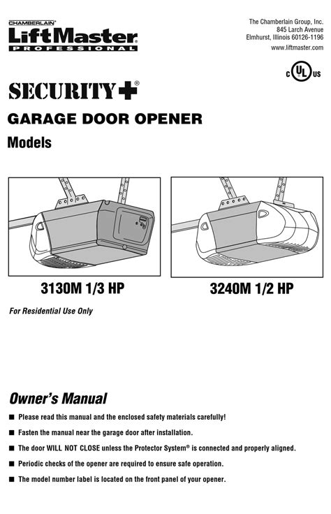 Chamberlain 1 2 Hp Garage Door Opener Wiring Diagram