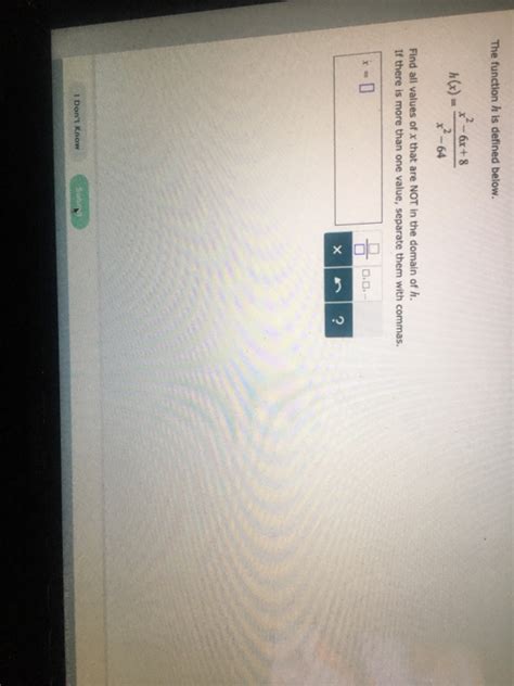 Solved The Function H Is Defined Below Hx X2 6x