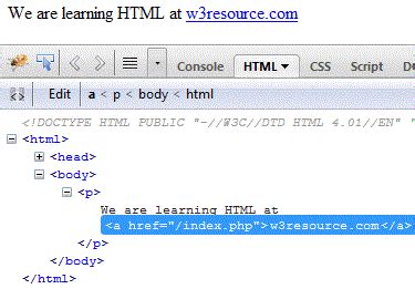 Html A Tag And Element Html Tutorials W Resource