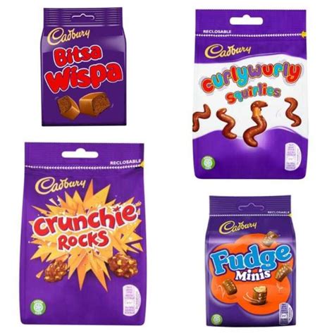 Cadbury Chocolate Bites Sharing Bag G Crunchie Curly Wurly