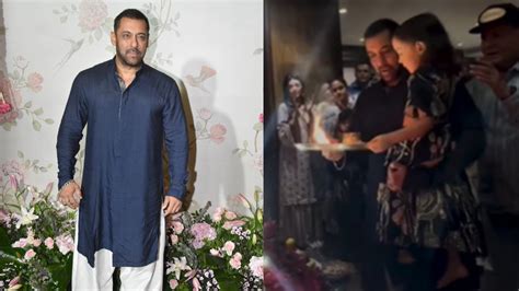 भांजी को गोद में उठाकर सलमान ने की गणपति की आरती देखें वीडियो Salman Khan Does Ganpati Pooja