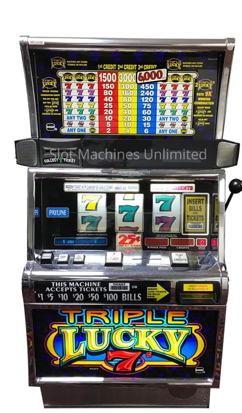 Triple Lucky 7s - Slot Machines Unlimited