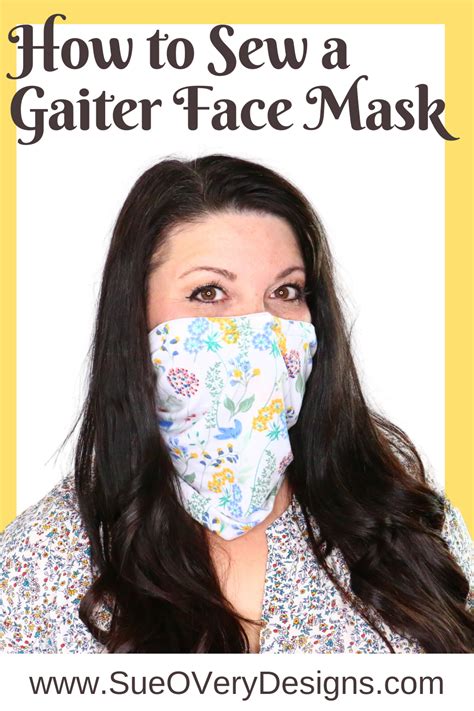 How To Sew A Gaiter Face Mask Sue Overy Designs In 2020 Easy Face Mask Diy Mask Gaiters