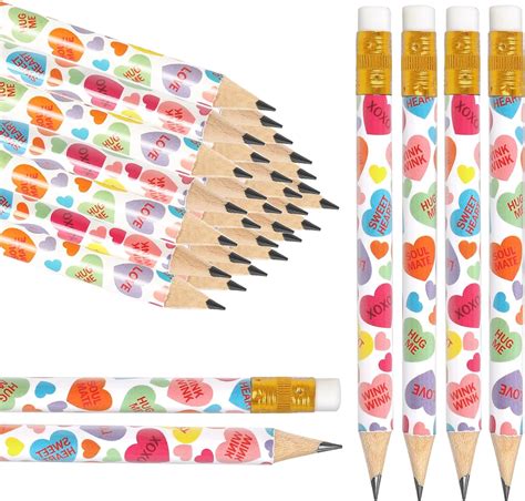 Amazon Jarthenaamcs Pcs Valentine S Day Pencil With Erasers