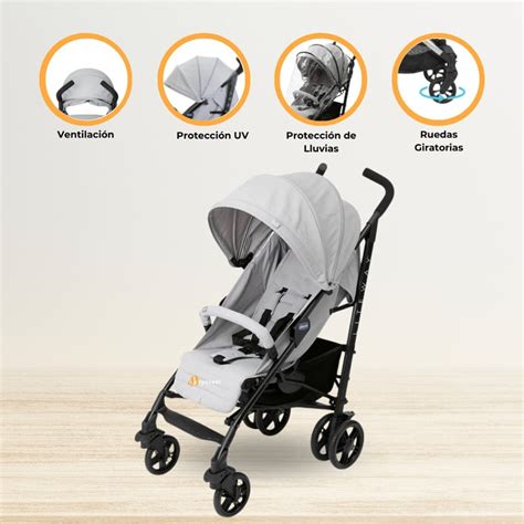 Ripley COCHE BASTON EBABY LITE WAY 4 GRIS CHICCO COMPLETO