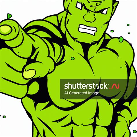 ภาพ Vectorstyle Image Hulk Pointing ทสรางโดย AI 2264605487