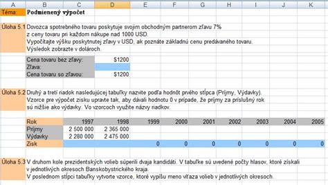 Príklady excel z predmetu Informatika Výpočet Zadania seminarky sk