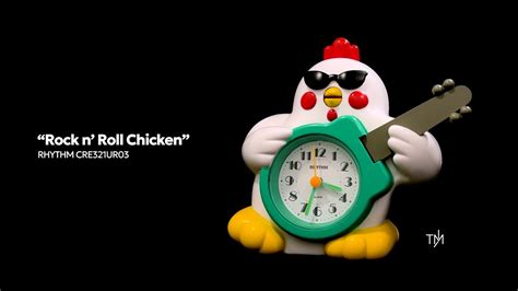 Rock N Roll Chicken Rhythm Novelty Musical Alarm Clock Cre Ur