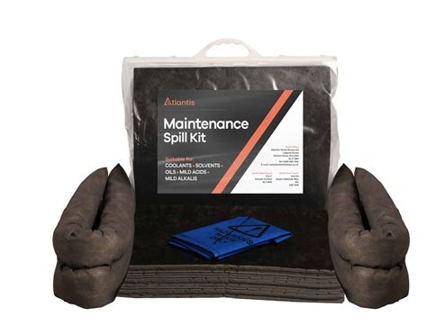 Maintenance Absorbent Spill Kit Litre Clip Top Bag Oil And Fuel