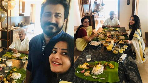 Actress Bhama And Her Husband Arun Celebrated Their First Onam After