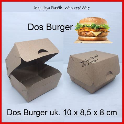 Jual Isi Pc Dos Burger Laminasi Dus Burger Kraft Laminasi Box