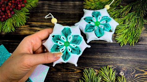 Dazzling DIY Snowflakes With Shiny Foamiran Winter Wonderland Crafts