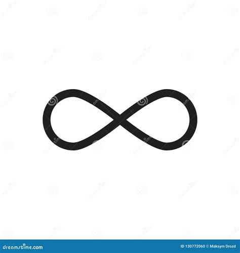 Infinity Sign Vector Icon Vector Illustration On White Background Stock Illustration