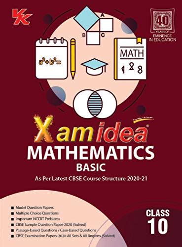 Xam Idea Mathematics Basic Class 10 CBSE 2020 21 Examination EBook