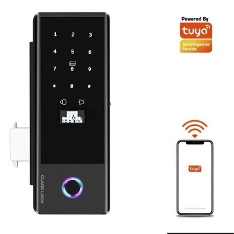 Tuya Wifi Bloqueio Eletr Nico Para Porta De Vidro Ou Port O De Ferro